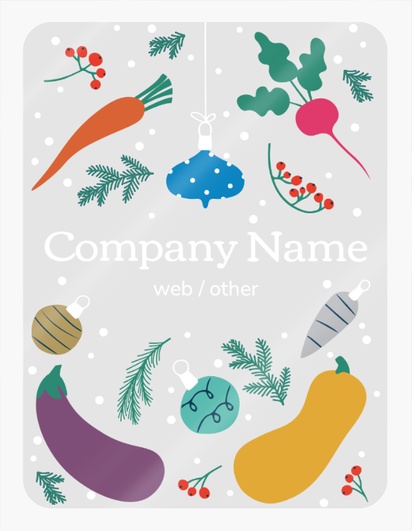 Design Preview for Design Gallery: Farmers Market Product Labels on Sheets, Rounded Rectangle 10 x 7.5 cm