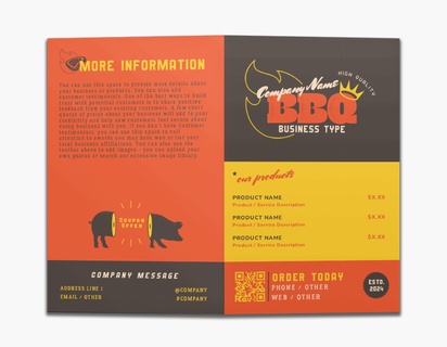 Design Preview for Food Catering Custom Brochures Templates, 8.5" x 11" Bi-fold