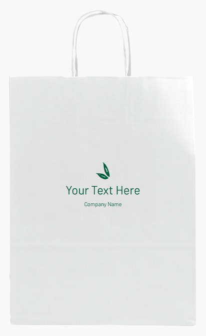Design Preview for Design Gallery: Food Service Single-Colour Paper Bags, M (26 x 11 x 34.5 cm)