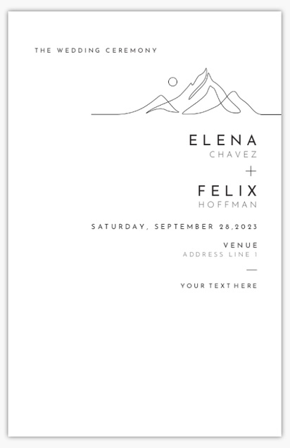 Design Preview for Design Gallery: Autumn Wedding Programs, 6" x 9"