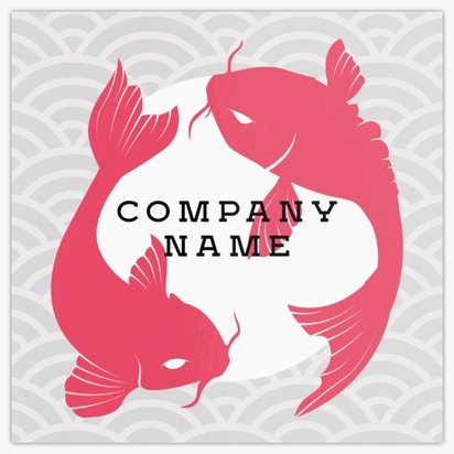 Design Preview for Design Gallery: Fish Markets Metallic Business Cards