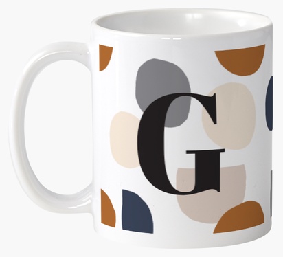Design Preview for Design Gallery: Monograms Custom Mugs, Wrap-around