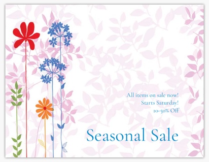 Design Preview for Sales & Clearance Postcards Templates, 4.2" x 5.5"
