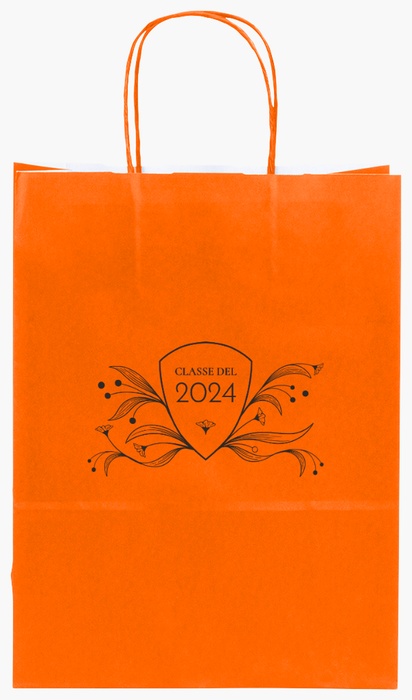Anteprima design per Galleria di design: sacchetti di carta stampa monocolore per fiori e foglie, S (22 x 10 x 29 cm)
