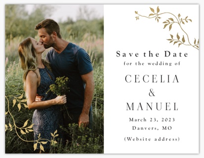 Design Preview for Elegant Save the Date Magnets Templates