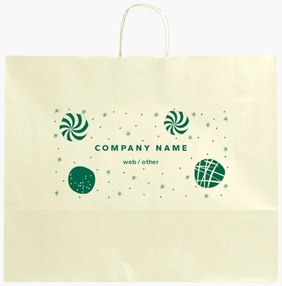 Design Preview for Design Gallery: Sweet Shops Single-Colour Paper Bags, XL (54 x 14 x 45 cm)