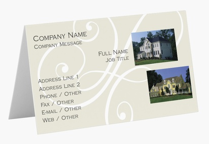 Design Preview for Design Gallery: Mortgages & Loans Folded Business Cards