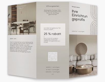 Designvorschau für Designgalerie: Speisekarten Kunst & Unterhaltung, Wickelfalz