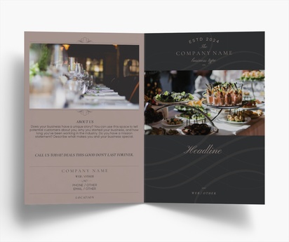 Design Preview for Design Gallery: Gourmet & Fine Food Flyers & Leaflets, Bi-fold A5 (148 x 210 mm)