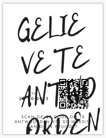 Voorvertoning ontwerp voor Ontwerpgalerij: Typografisch Antwoordkaarten, 13.9 x 10.7 cm