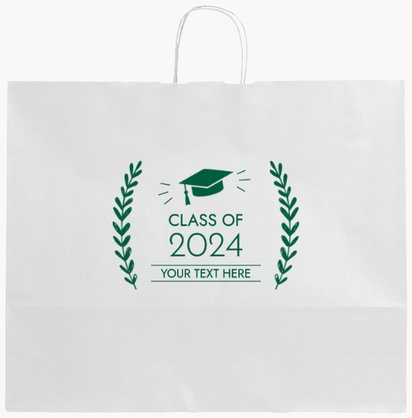 Design Preview for Design Gallery: Conservative Single-Colour Paper Bags, XL (54 x 14 x 45 cm)