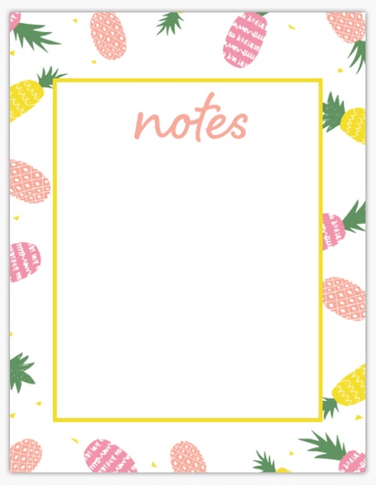 Design Preview for Organic Food Stores Notepads Templates, 8.5" x 11"