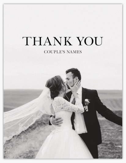 Design Preview for Wedding Thank you Cards  , Flat