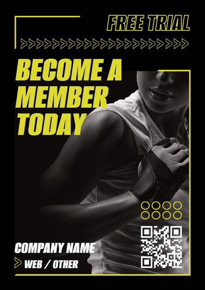 Design Preview for Design Gallery: Fitness Classes Posters, A3 (297 x 420 mm) 