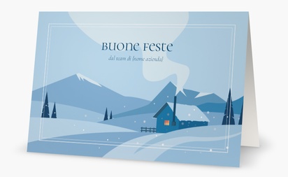 Anteprima design per Galleria di design: Biglietto d’auguri per Paesaggi invernali, 18.2 x 11.7 cm  Piegato