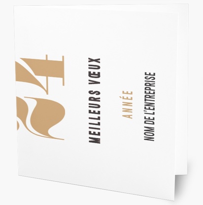 Aperçu du graphisme pour Galerie de modèles : cartes de vœux pour typographiques, 14 cm x 14 cm  Pliées