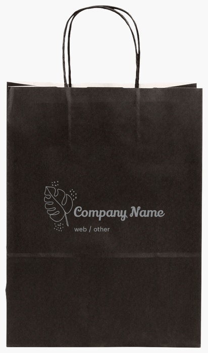 Design Preview for Design Gallery: Minimal Single-Colour Paper Bags, S (22 x 10 x 29 cm)