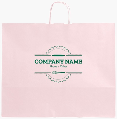 Design Preview for Design Gallery: Retail & Sales Single-Colour Paper Bags, XL (54 x 14 x 45 cm)