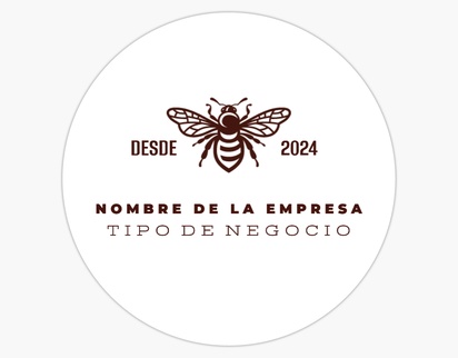 Un apiario abejas diseño marrón blanco para Moderno y sencillo