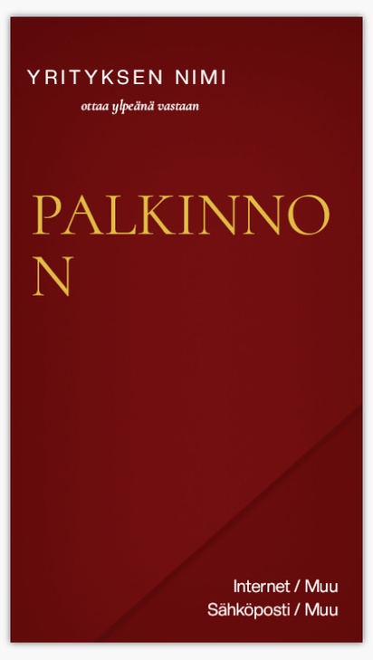 Mallin esikatselu Mallivalikoima: Laki & Politiikka Vinyylibanderollit, 52 x 91 cm