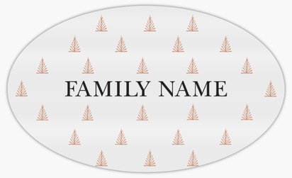 Design Preview for Holiday Reusable Stickers Templates, 3" x 5" Oval Horizontal