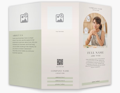 Design Preview for Design Gallery: Minimal Custom Brochures, 8.5" x 11" Tri-fold