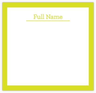 A simple plain white yellow design for Modern & Simple