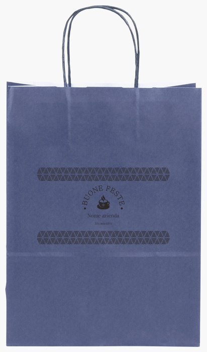 Anteprima design per Galleria di design: sacchetti di carta stampa monocolore per natale classico, S (22 x 10 x 29 cm)