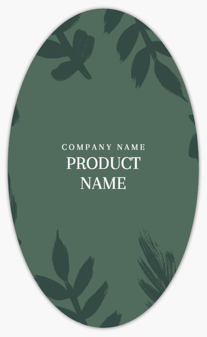 Design Preview for Design Gallery: Seasonal Product Labels, 12.7 x  7.6 cm Oval