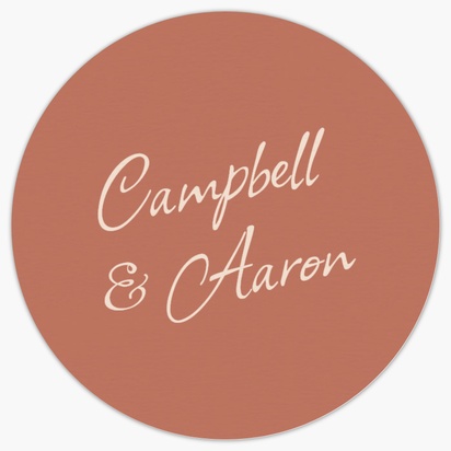 A couples names casual brown design for Wedding