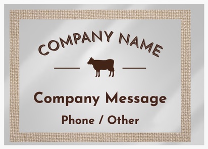 Design Preview for Design Gallery: Agriculture & Farming Roll Labels, Rectangle 10.5 x 7.4 cm Silver Paper