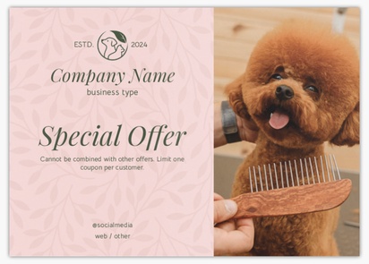 Design Preview for Design Gallery: Animal Grooming Flyers & Leaflets,  No Fold/Flyer A6 (105 x 148 mm)