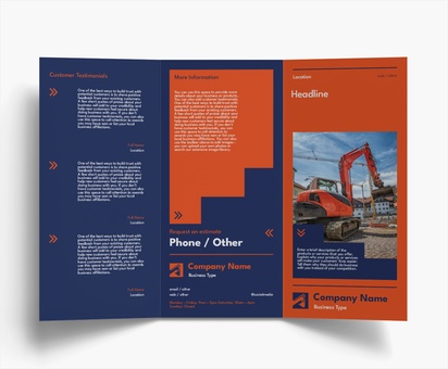 Design Preview for Design Gallery: Excavation Flyers & Leaflets, Tri-fold DL (99 x 210 mm)