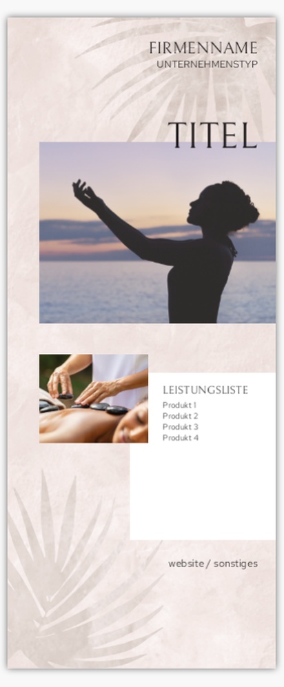 Designvorschau für Designgalerie: Roll-Up-Banner Massage & Reflexologie, 85 x 206 cm Economy