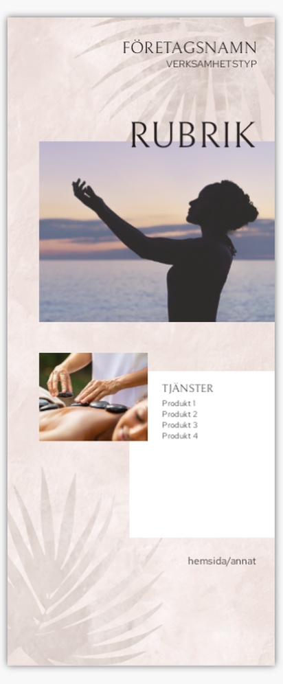 Förhandsgranskning av design för Designgalleri: Massage & friskvård Roll-ups, 85 x 206 cm Premium 