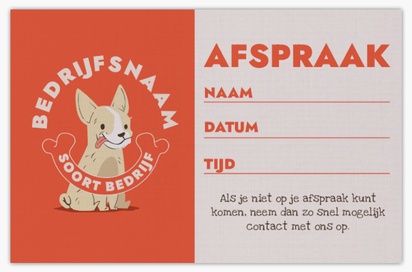 Voorvertoning ontwerp voor Ontwerpgalerij: Dierenverzorging Linnen visitekaartjes