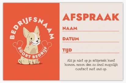 Voorvertoning ontwerp voor Ontwerpgalerij: Dieren en dierenverzorging Matte visitekaartjes