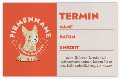 Designvorschau für Designgalerie: Naturpapier-Visitenkarten Haustierpflege