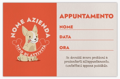Anteprima design per Galleria di design: biglietti da visita in carta naturale per dog sitter/cura animali