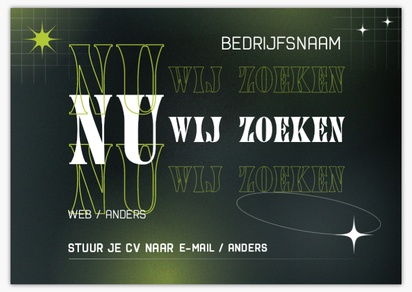 Voorvertoning ontwerp voor Ontwerpgalerij: Werving en uitzendwerk Foamborden, B1 (707 x 1000 mm)