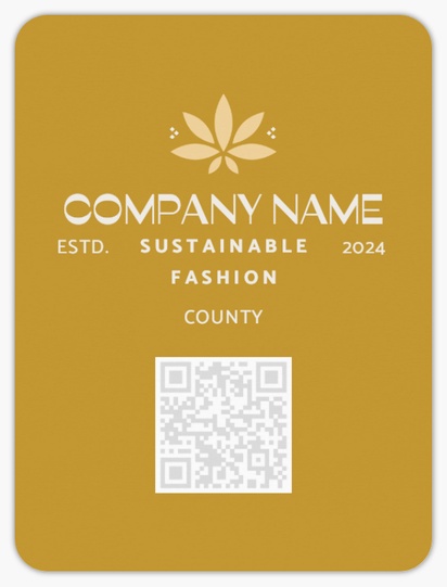 Design Preview for Design Gallery: Clothing Product Labels on Sheets, Rounded Rectangle 10 x 7.5 cm