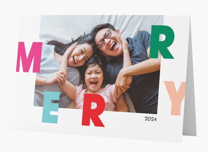 Design Preview for Design Gallery: Fun & Whimsical Personalized Christmas Cards, Rectangular 18.2 x 11.7 cm