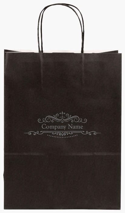 Design Preview for Design Gallery: Carpentry & Woodworking Single-Colour Paper Bags, S (22 x 10 x 29 cm)