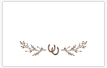 A wood horseshoe brown design for Wedding