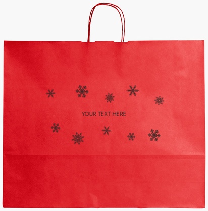 Design Preview for Design Gallery: Editable Greeting Single-Colour Paper Bags, XL (54 x 14 x 45 cm)