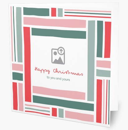 Design Preview for Design Gallery: Patterns & Textures Personalized Christmas Cards, Square 14 x 14 cm