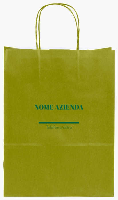 Anteprima design per Galleria di design: sacchetti di carta stampa monocolore per marketing e relazioni pubbliche, S (22 x 10 x 29 cm)