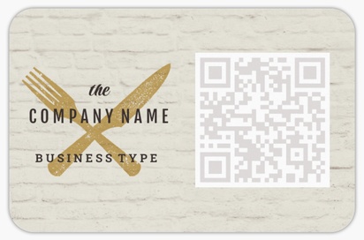 Design Preview for Design Gallery: Restaurants Rounded Corner Business Cards, Rounded Standard (85 x 55 mm)