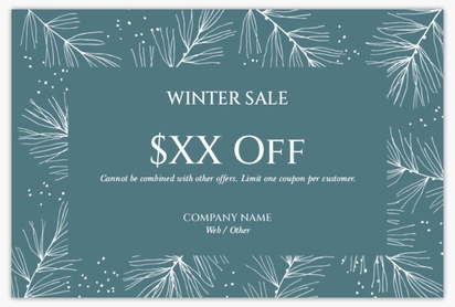A winter sale holiday greenery gray design for Holiday