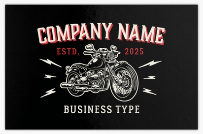 Design Preview for Design Gallery: Motorcycles Metallic Business Cards